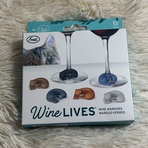 Cat Shaped Wine Markers
